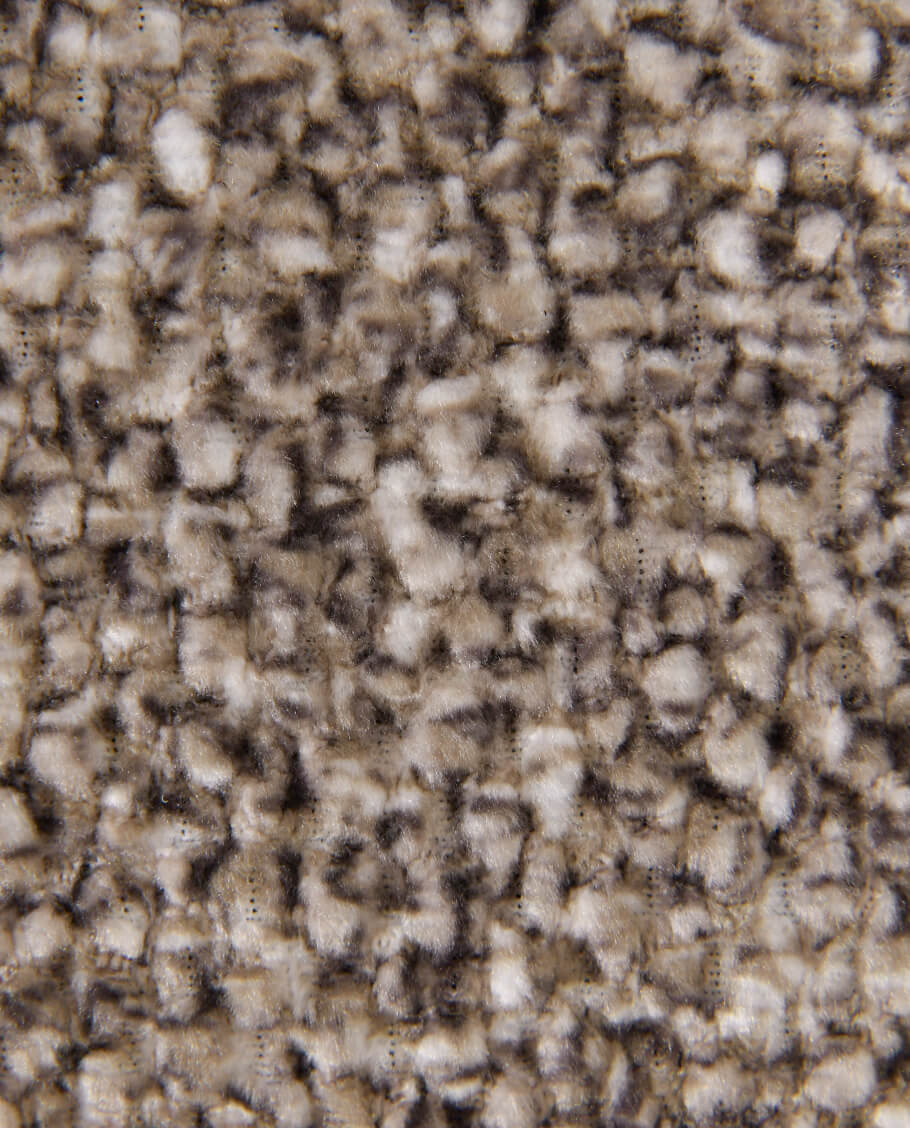 Höhenverstellbarer Drehbarer Bouclé-Barhocker mit Fußstütze