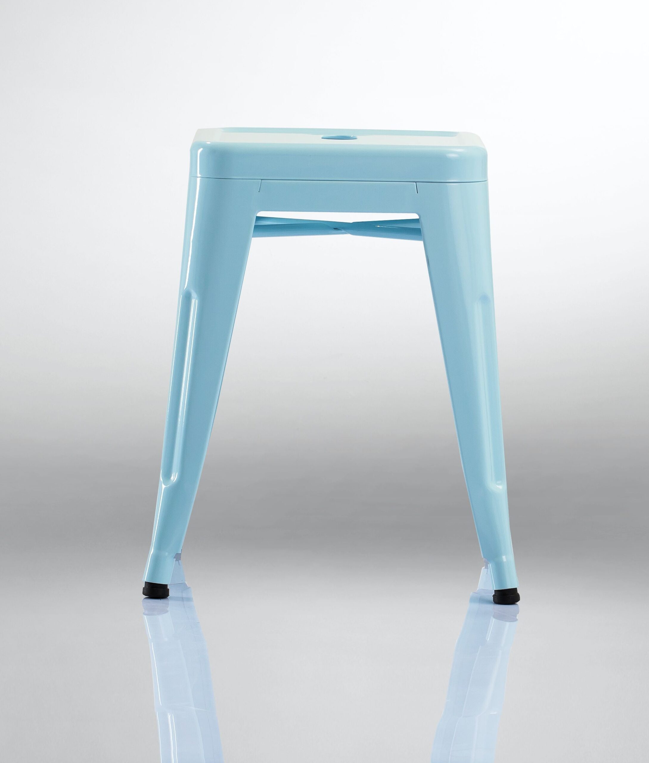 Duhome Eisen / Metall Hocker Höhe 46 cm Arbeitshocker Stapelbar und Robust Industry Design Farbauswahl 665A