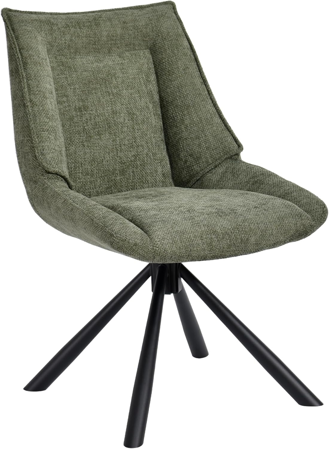 Duhome Esszimmerstuhl, Chenille-Stoff, 180° drehbar