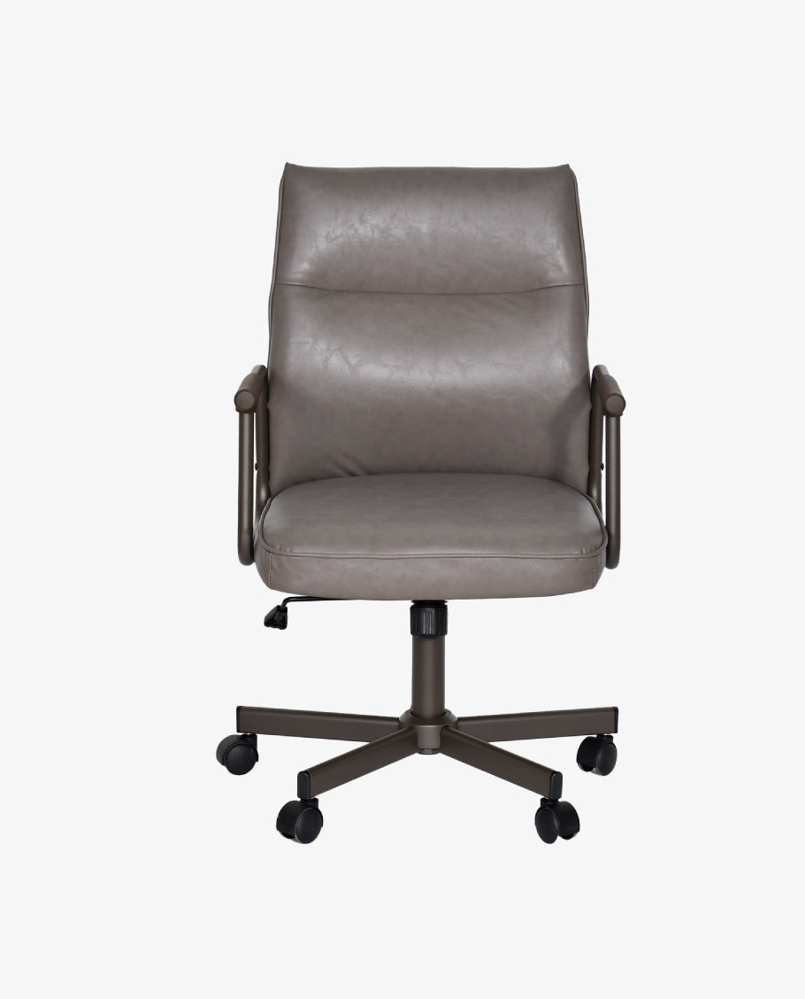 Höhenverstellbarer Bürostuhl mit 360°-Drehung aus PVC