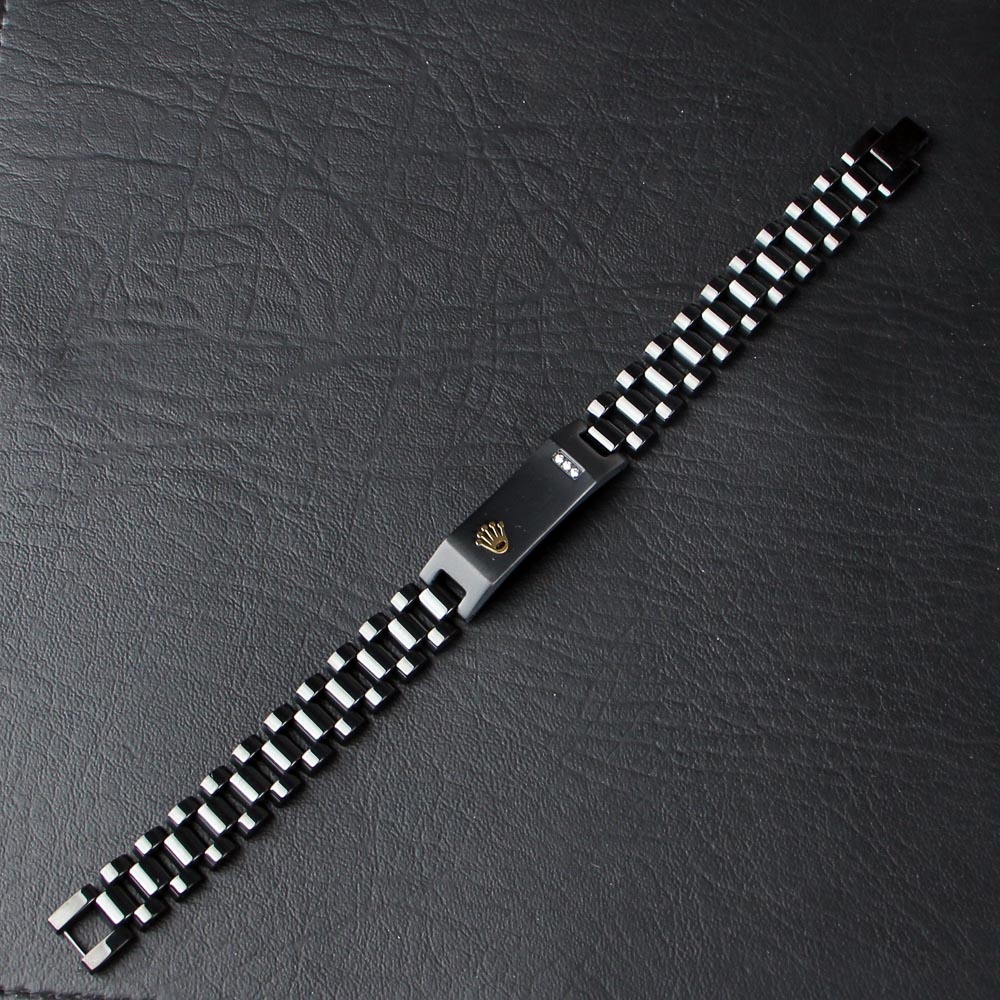 Mens Black Chain Bracelet