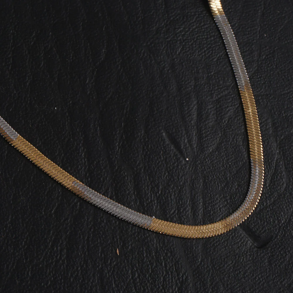 Silver And Golden Chain 3mm