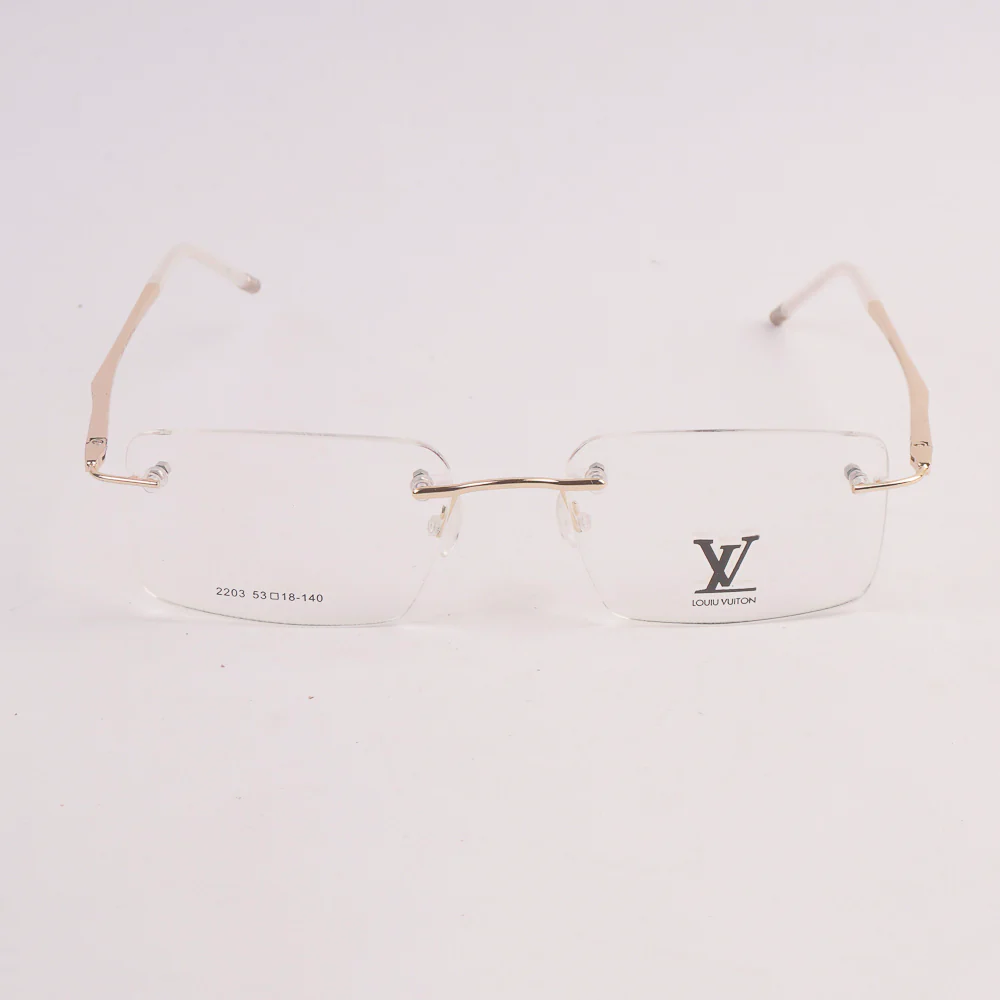Metal Optical Frame For Man & Woman L.V Golden
