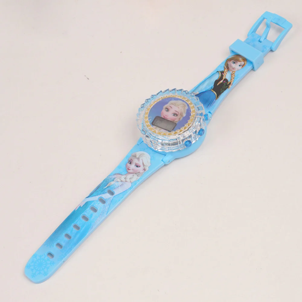 Kids Character Spinner digital watch Cyan
