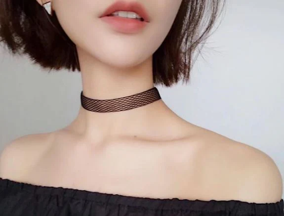 Black Lace Elastic Chokers Necklaces