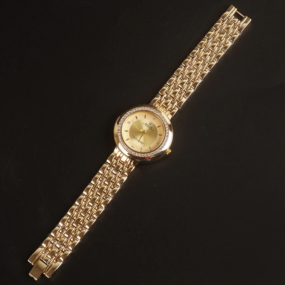 Women Chain Wrist Watch Golden R