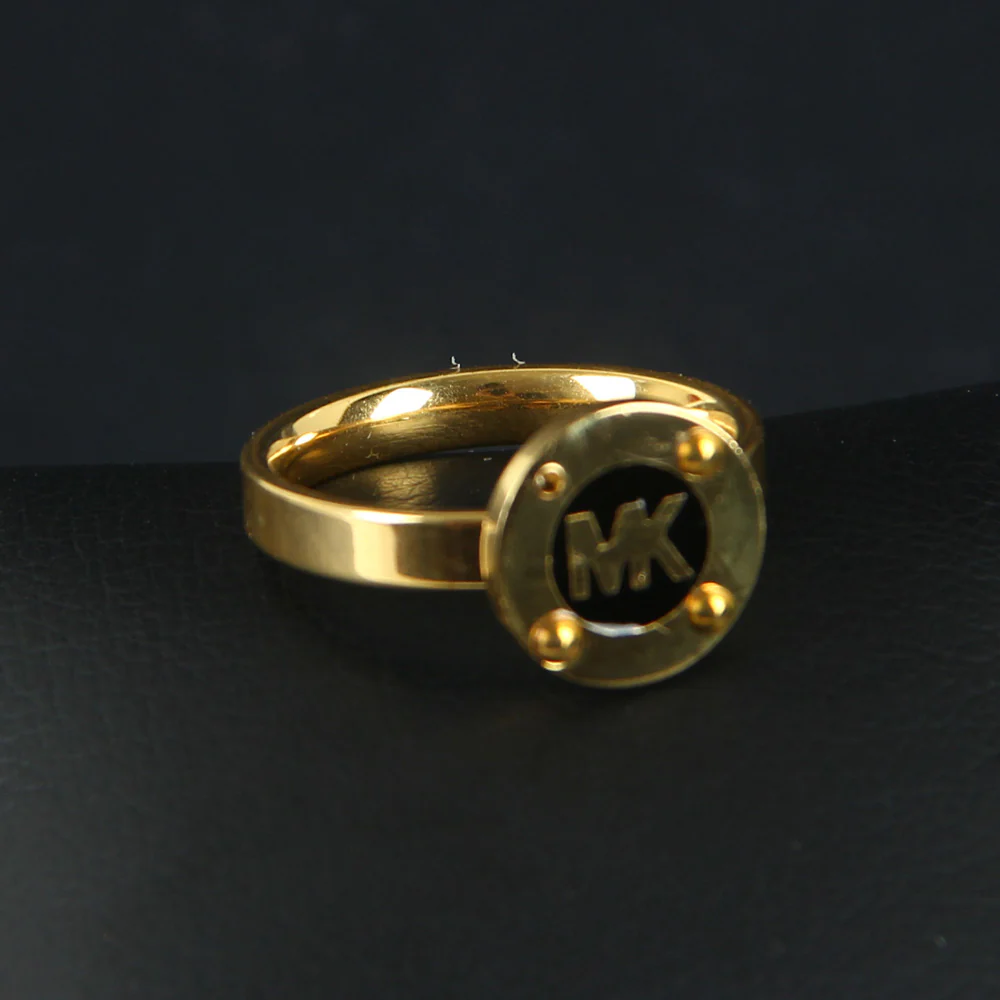 Mens Golden MK Ring