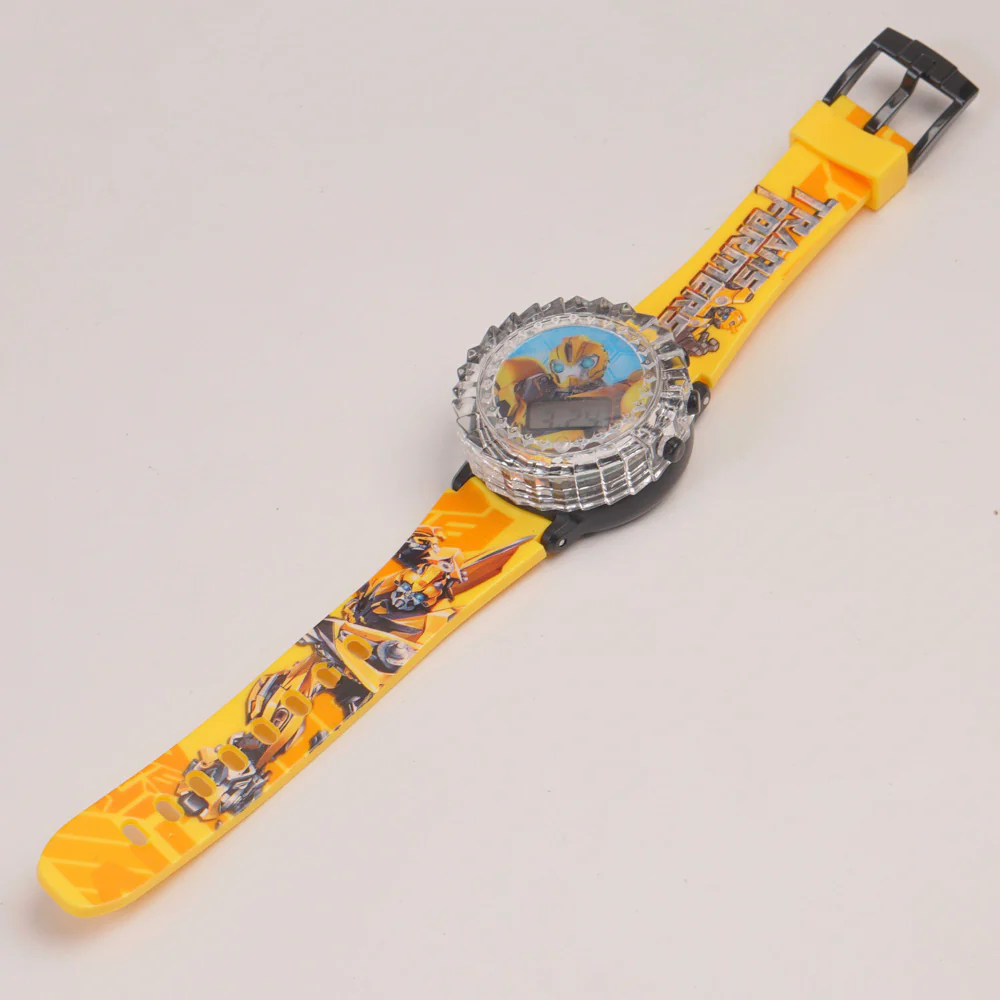 Kids Character Spinner digital watch yellow