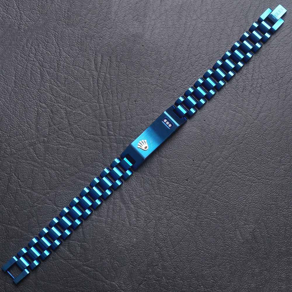 Mens Blue Chain R Fashion Bracelet