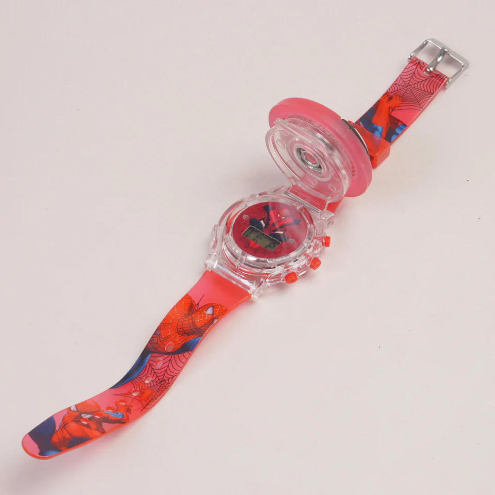 Kids Character Spinner digital watch red