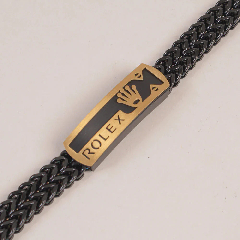 Mens Black Chain Bracelet