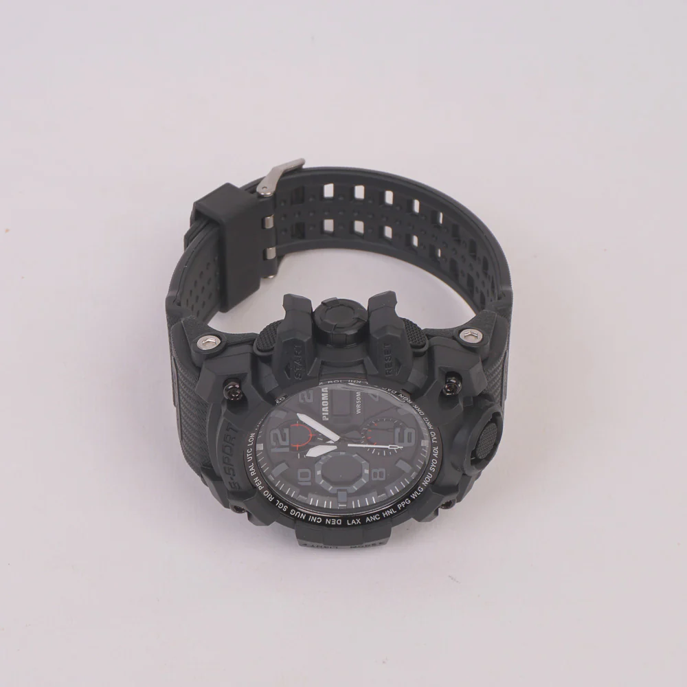 Digital LED Mens Sport Watch Black