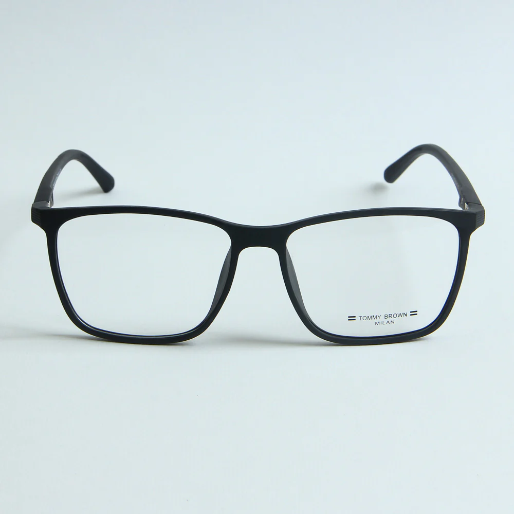 Black Optical Frame with Black Stripe