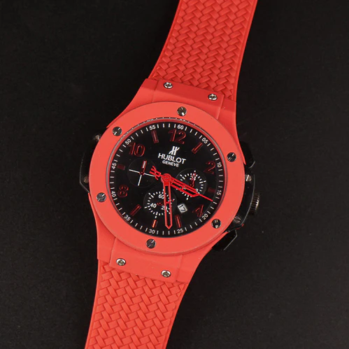 Mens Wrist Watch Red Design HB