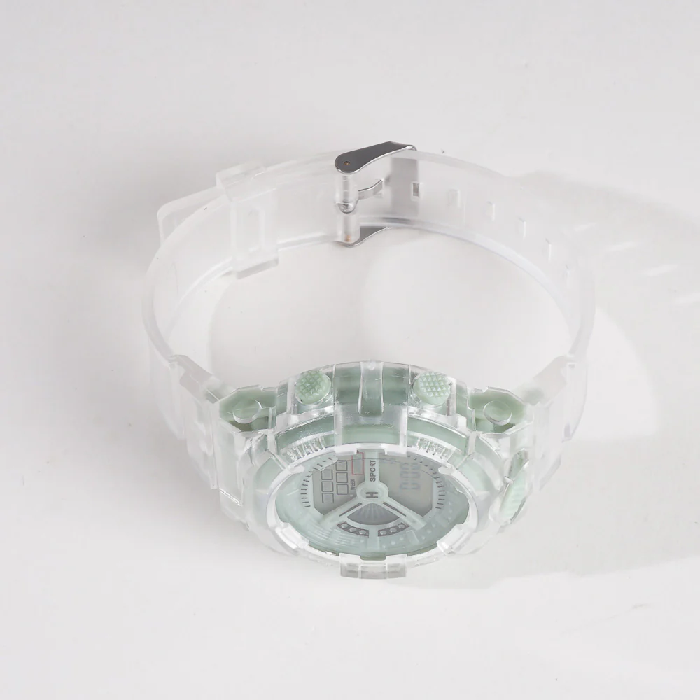 Green sports digital watch for kids