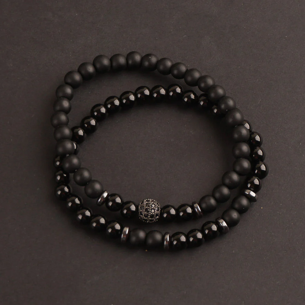 2pcs set 20186 beads Stone Bracelet