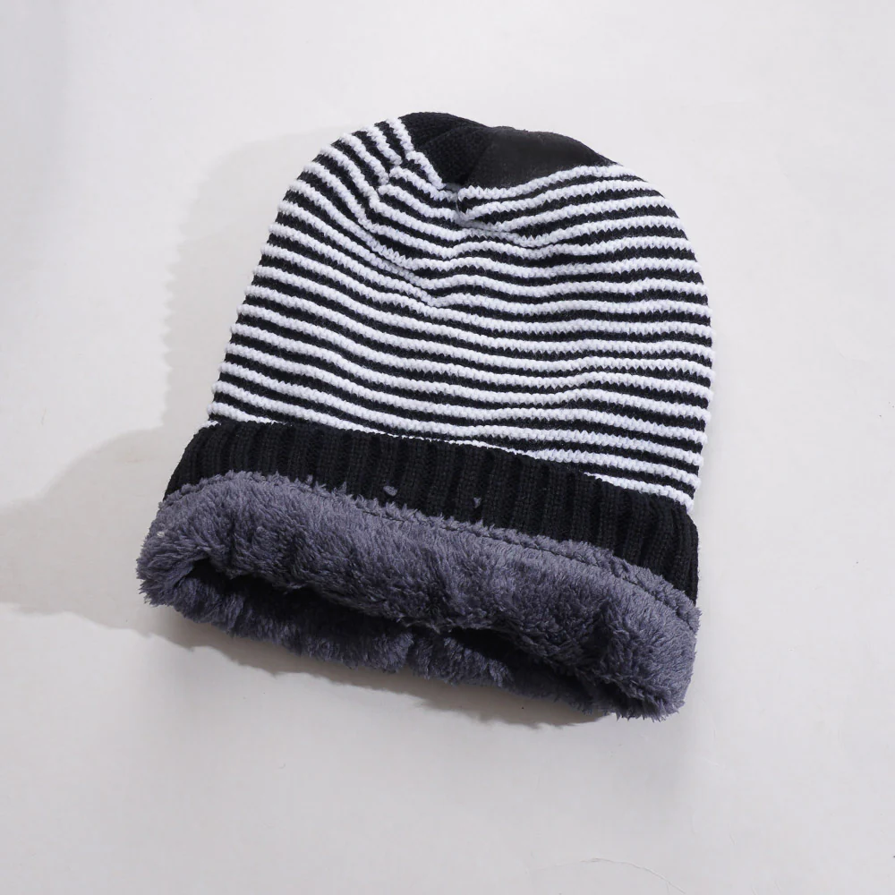 Winter Beanies For Men & Women Black Long Cap