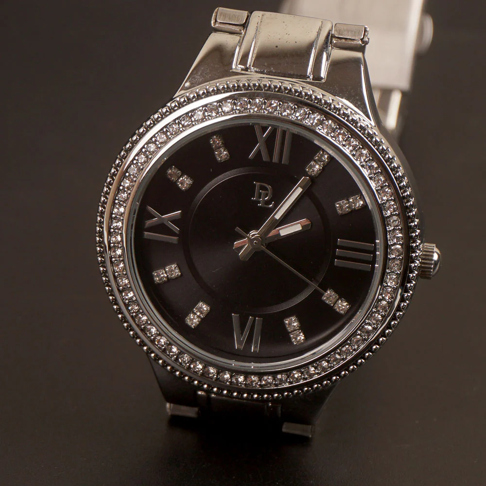 Women Chain Wrist Watch Silver DL