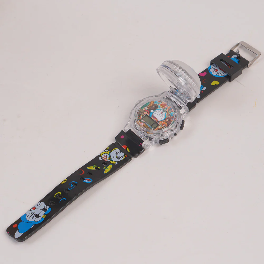 Kids Character Spinner digital watch black