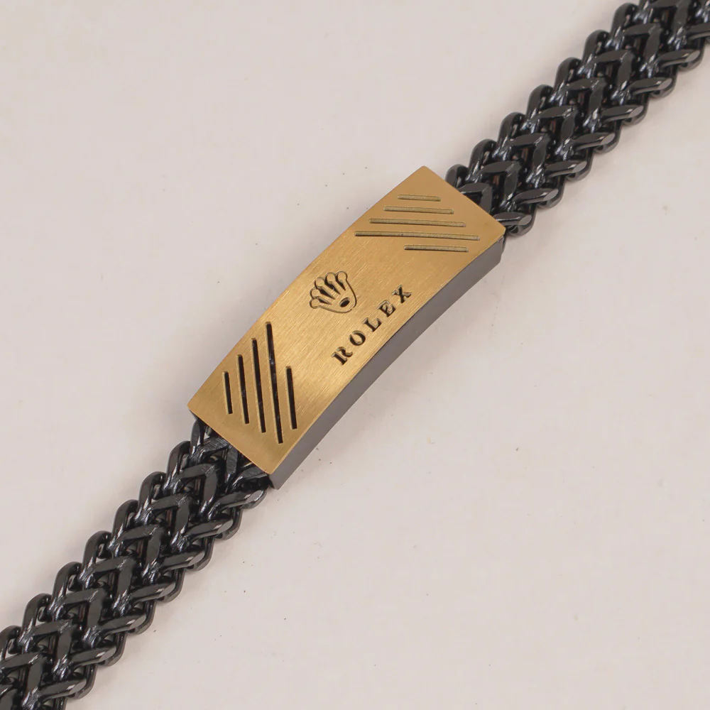 Mens Black Chain Bracelet