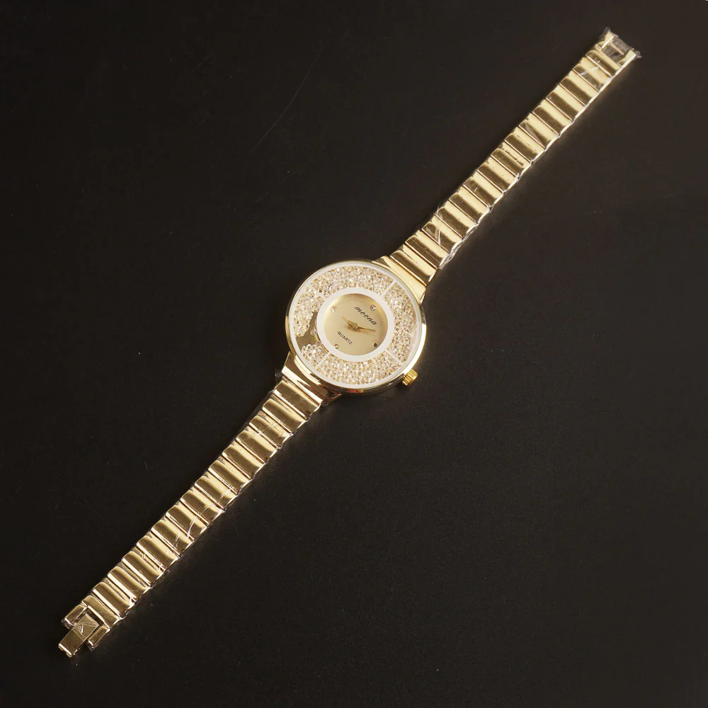 Women Chain Wrist Watch Golden M