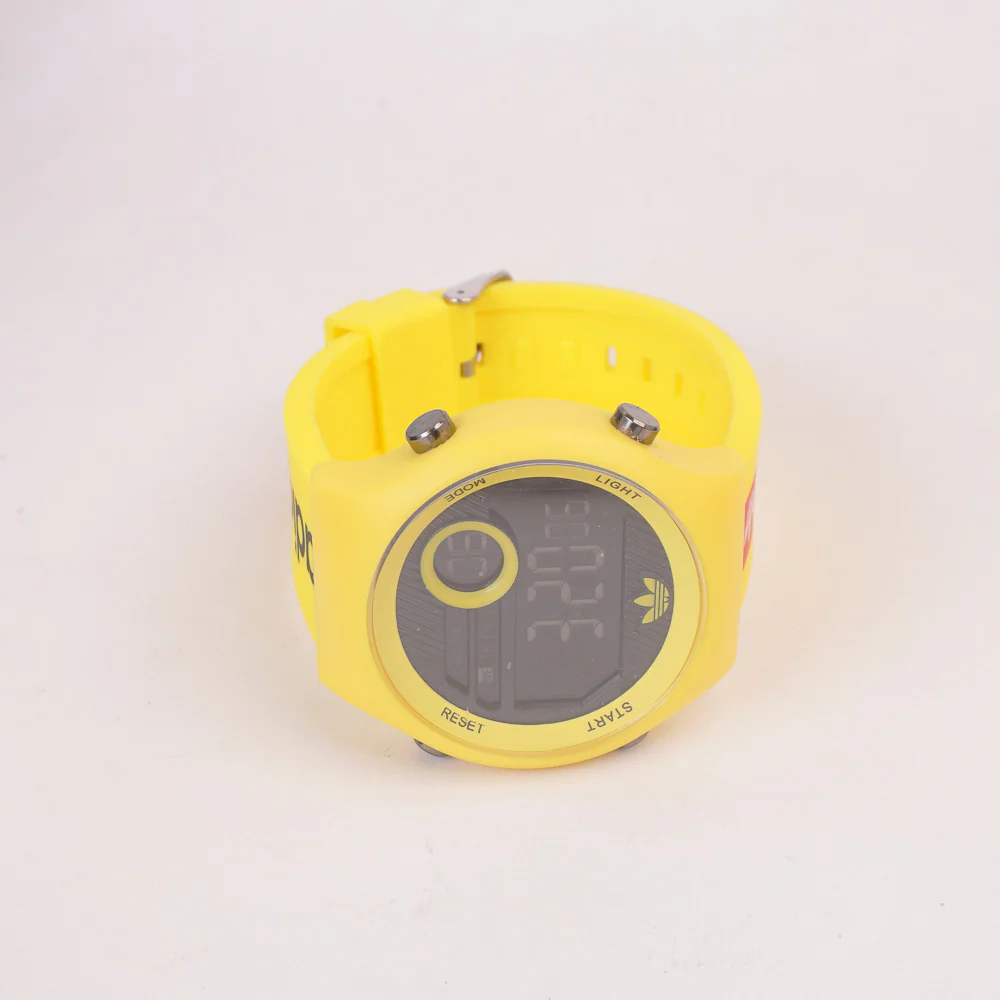 Digital LED Sports Watch For Man Yellow