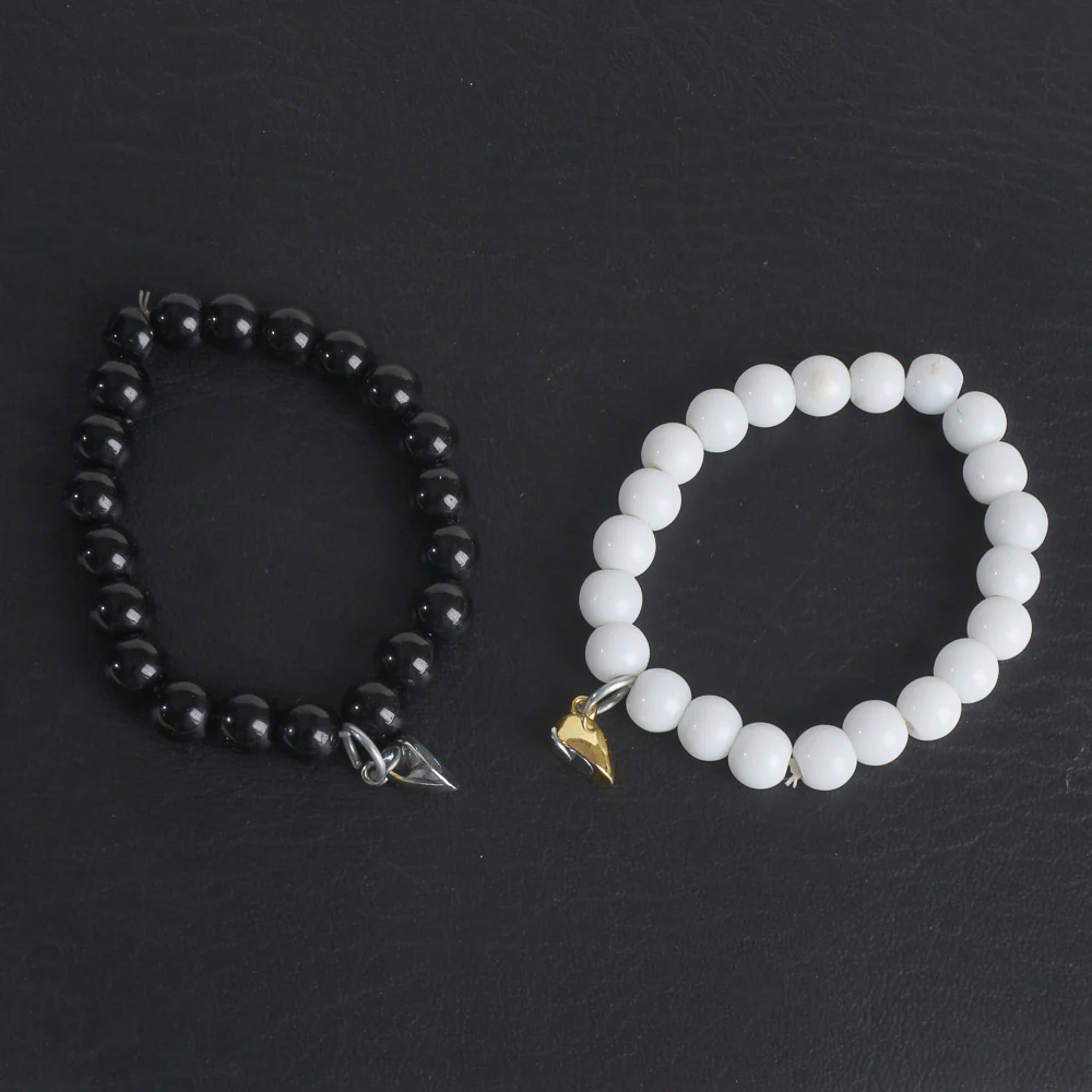 Beads Unisex Couple heart shape Fashion Bracelet