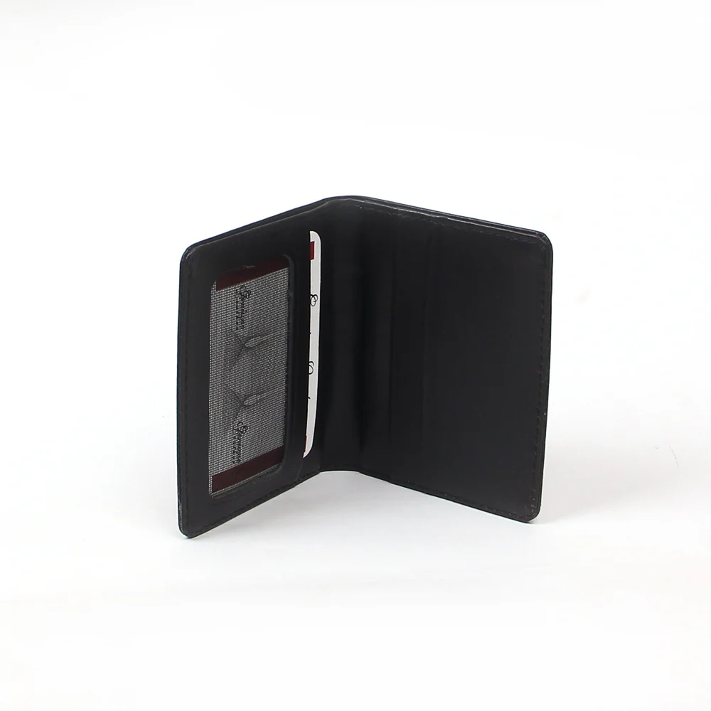 Black Genuine Leather card holder