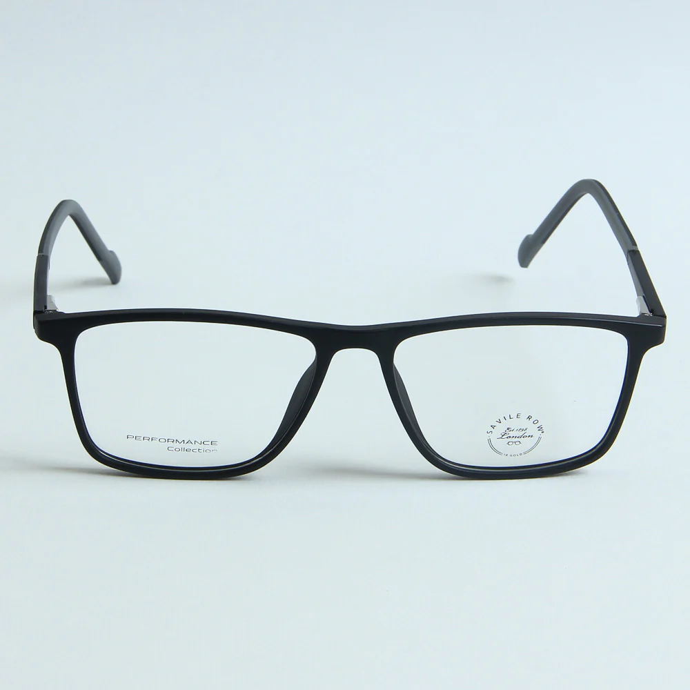 Black Color Optical Frame with Grey stripe