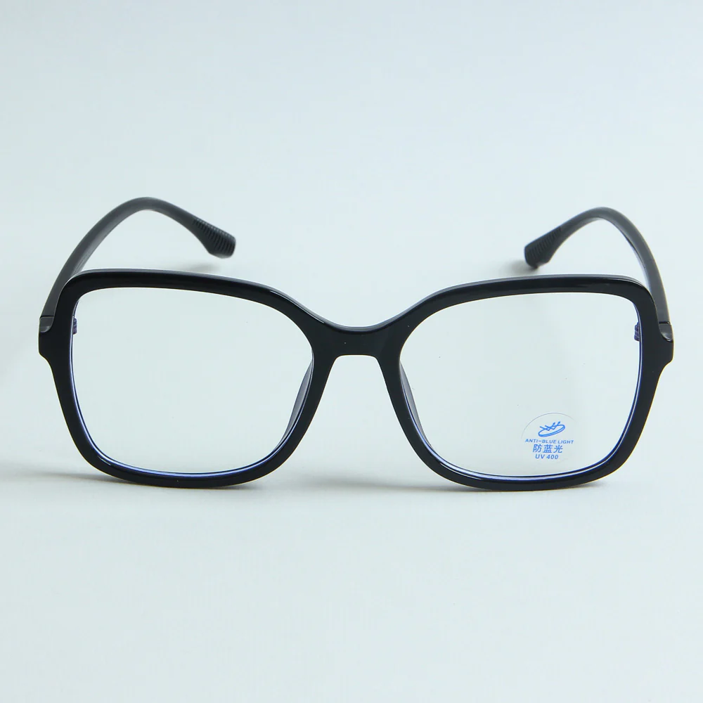 Black Optical Frame with Black Stripe