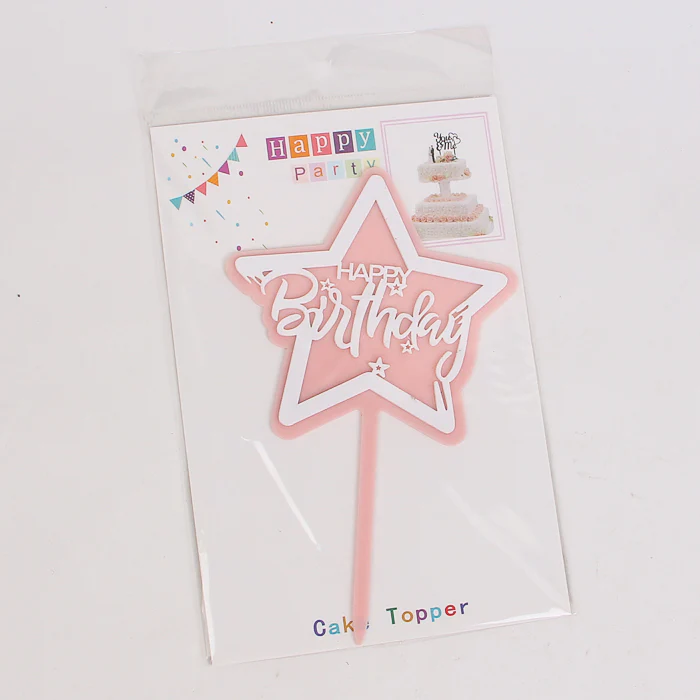 Beautiful Cake Decoration Happy Birthday Cake Topper