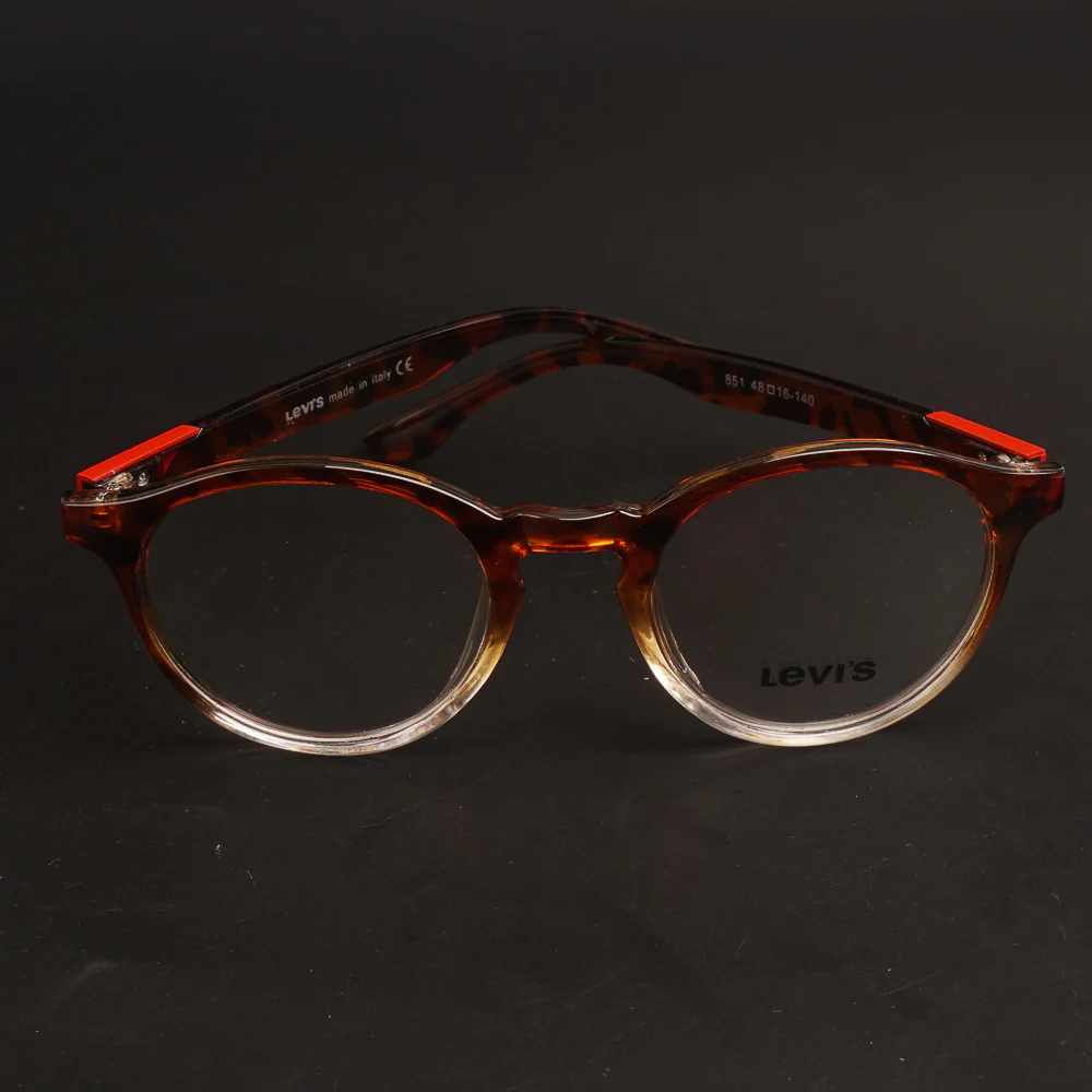 Black Orange Optical Frame L