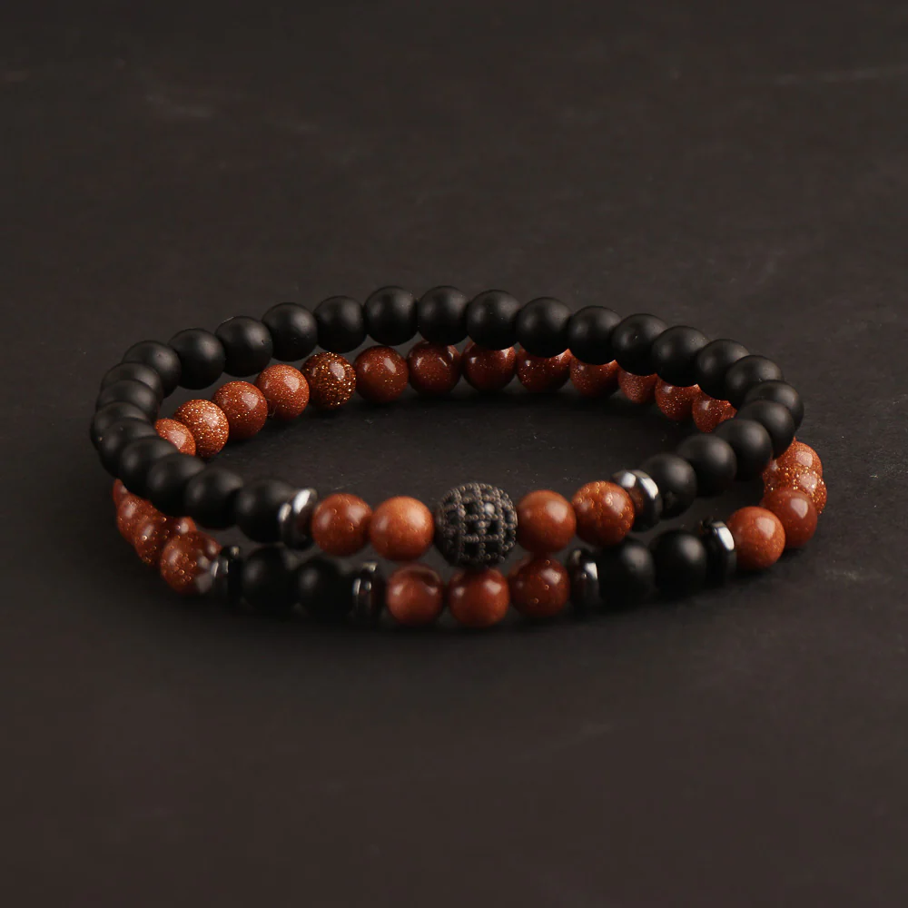 2pcs set 20181 beads Stone bracelet