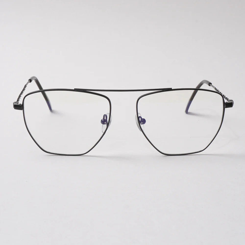 Black Metal Optical Frame For Men & Women