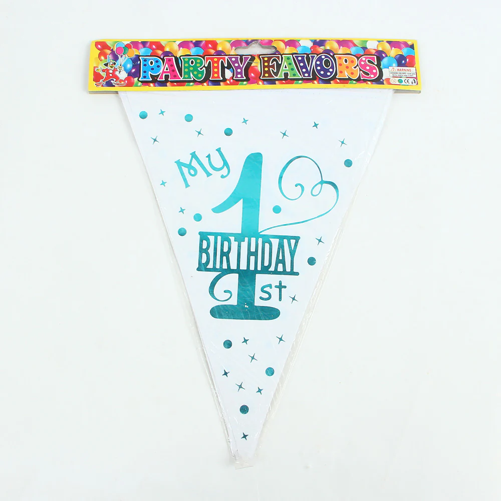 My 1st Happy Birthday Party Flags