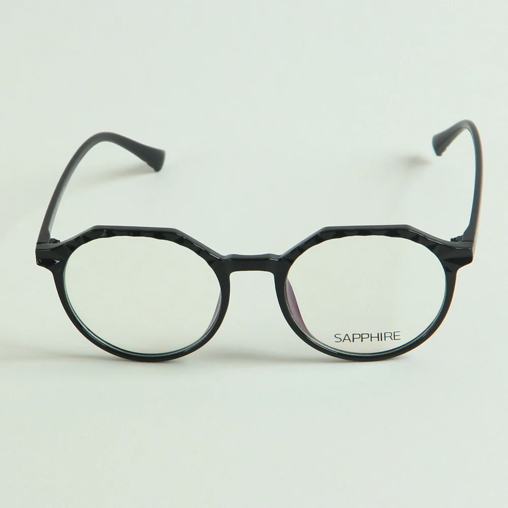 Black Classic Oval Shape Frame