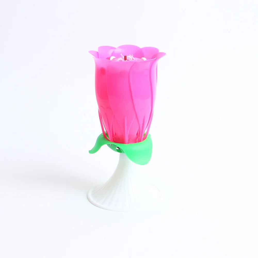 Musical Birthday Candles Flower