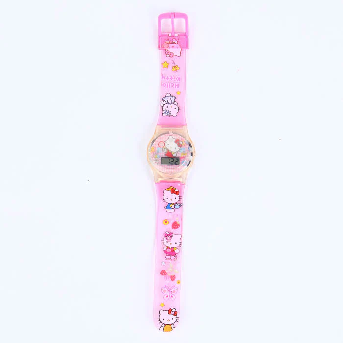 2D HELLO KITTY CARTOON WATCH C1028 FOR KIDS
