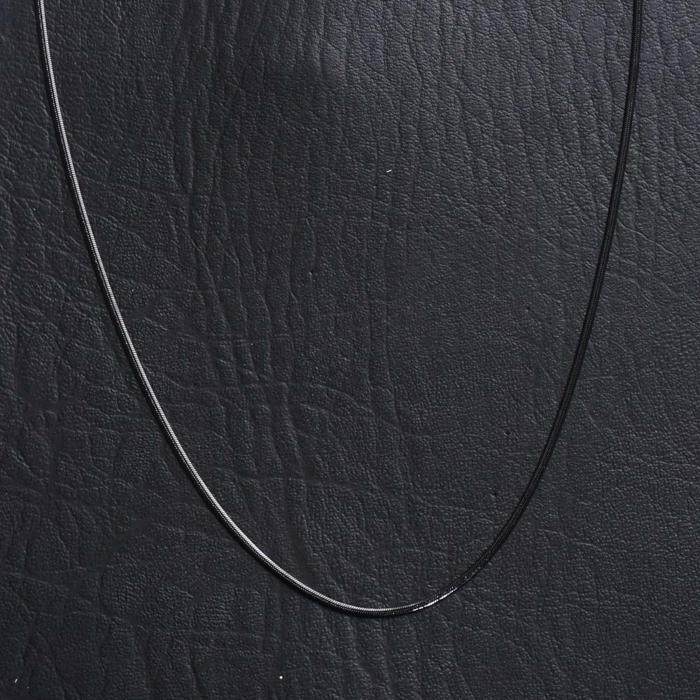 Black Neck Casual Chain 1mm