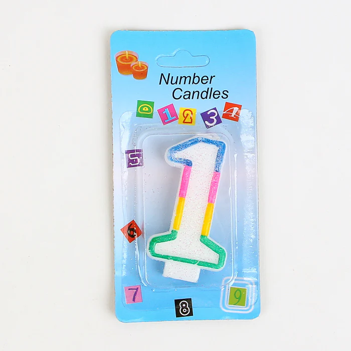 Number Candles For Birthdays Cakes 1-6