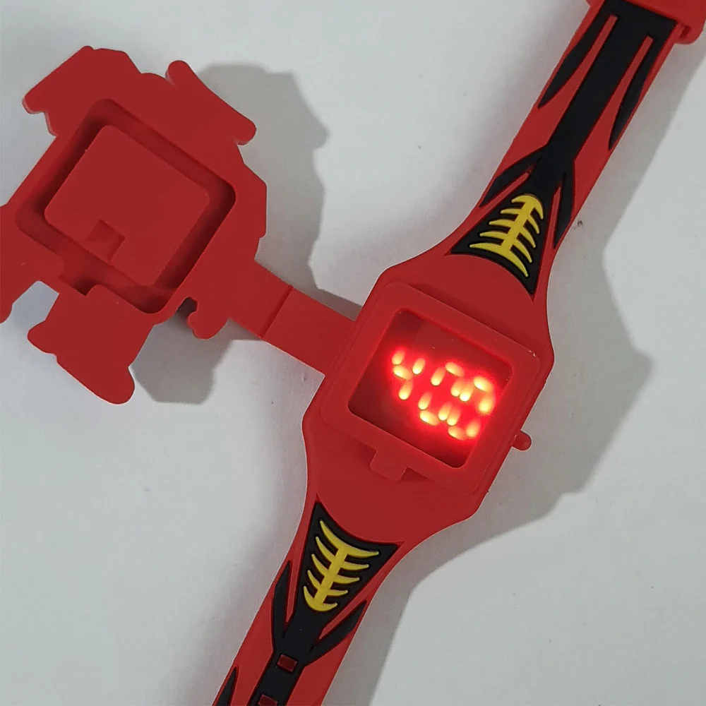 Bike Character Digital Watch for Kids in Red