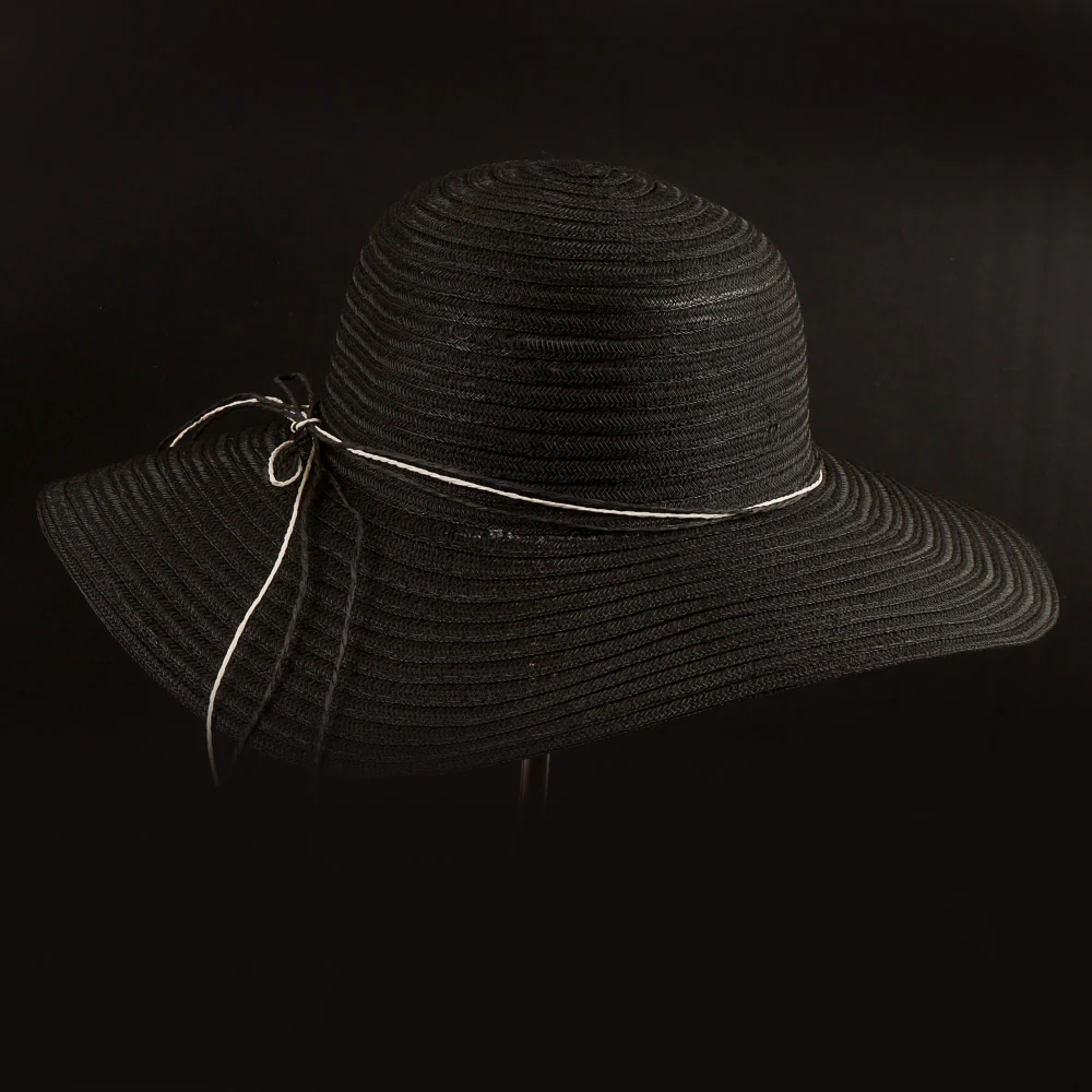 Black Cowboy Spring Summer Wide Brim Beach Hat