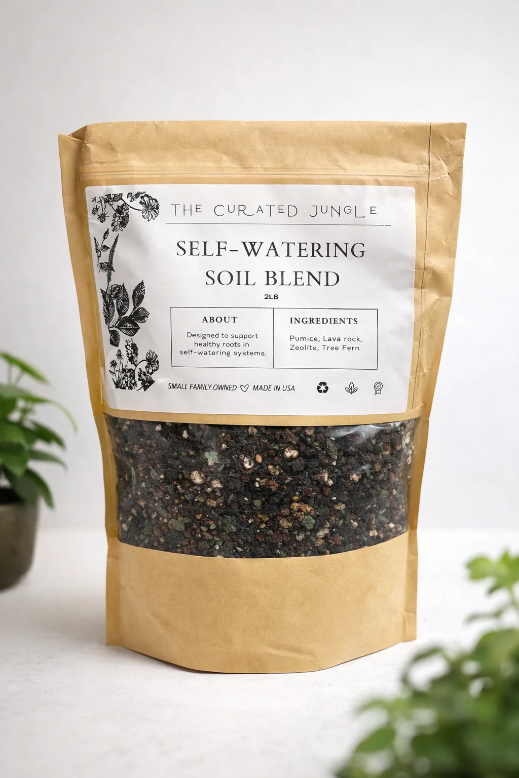 Self-Watering Soil Blend for Houseplants