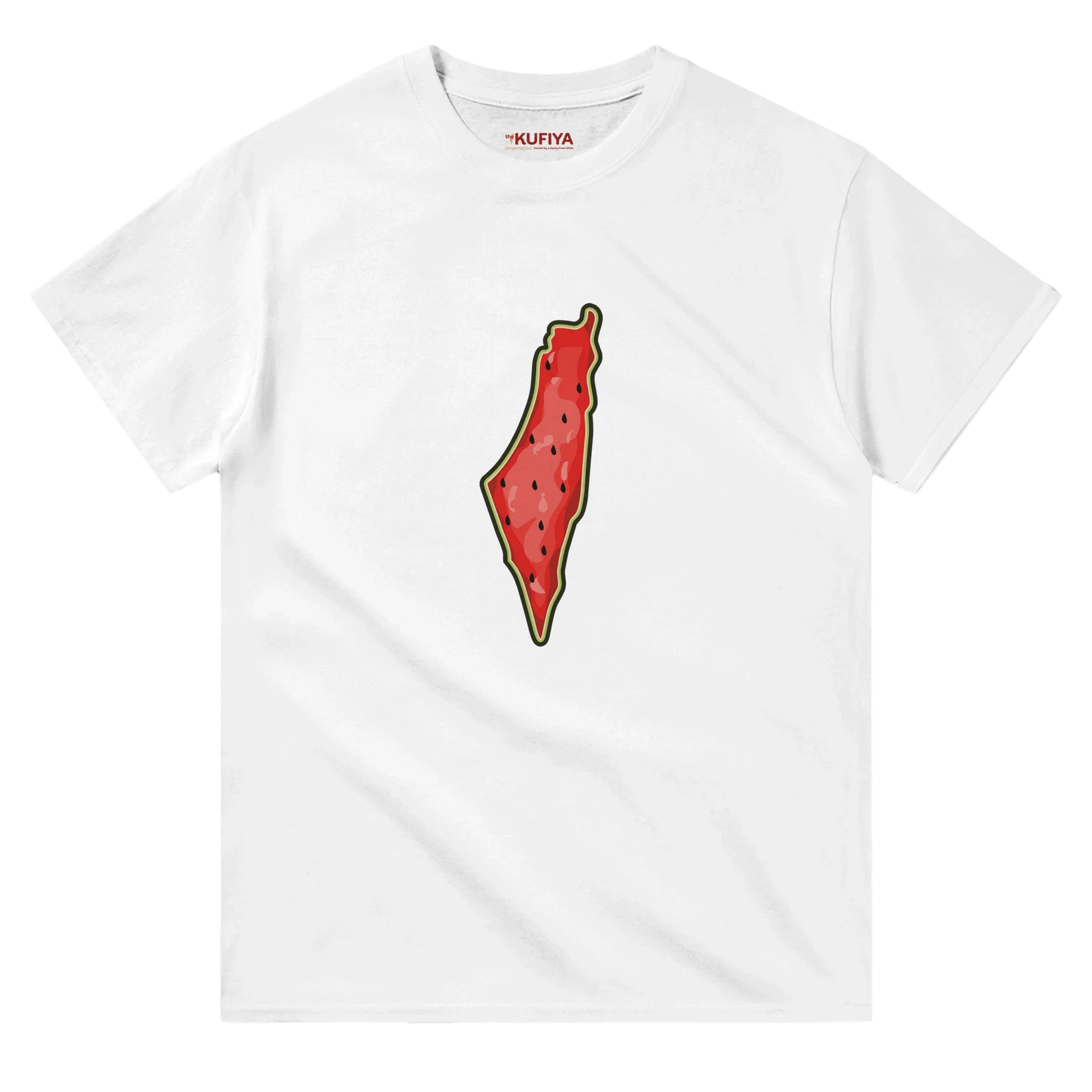 Unisex Palestine Map Watermelon T-shirt