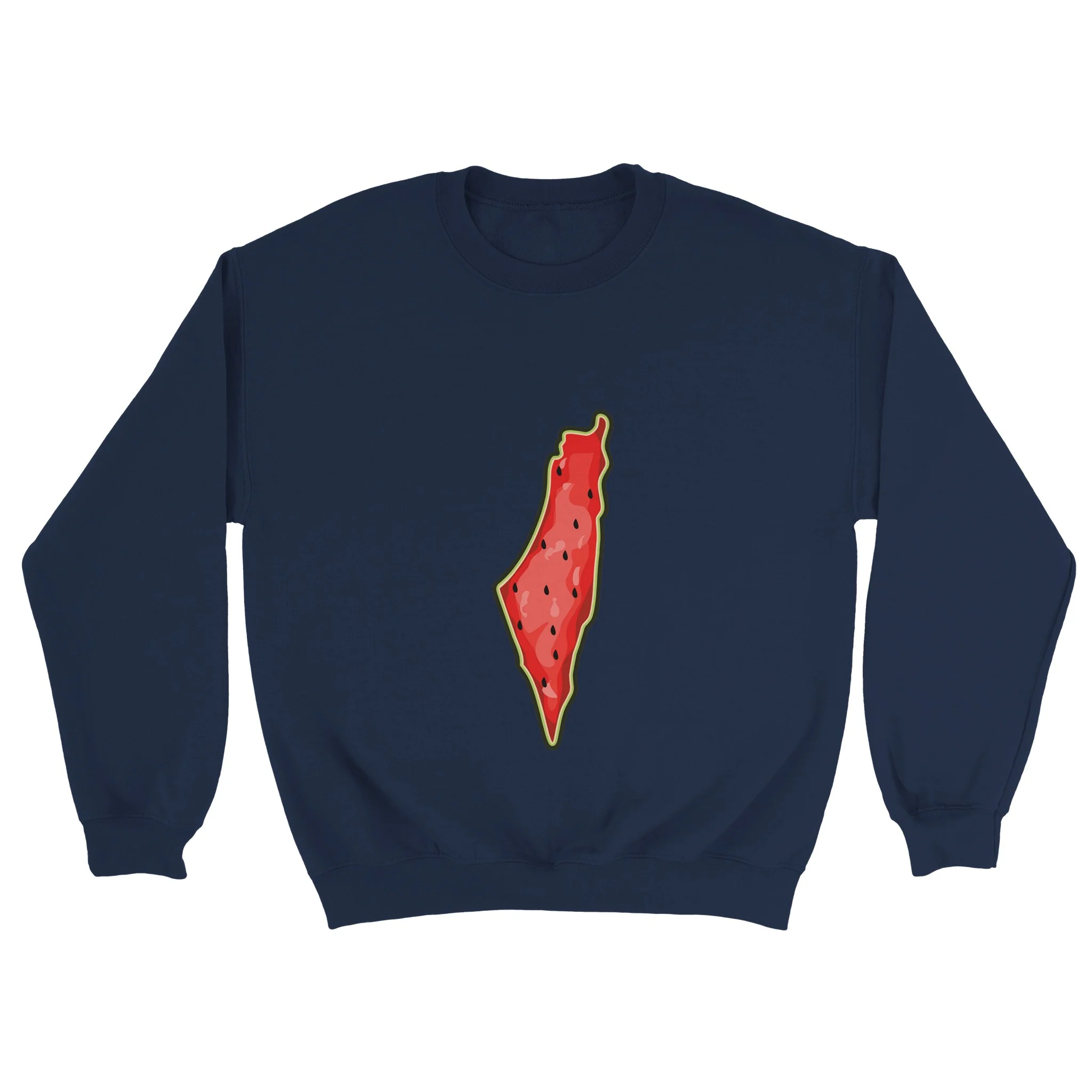 Unisex Palestine Map Watermelon Sweatshirts