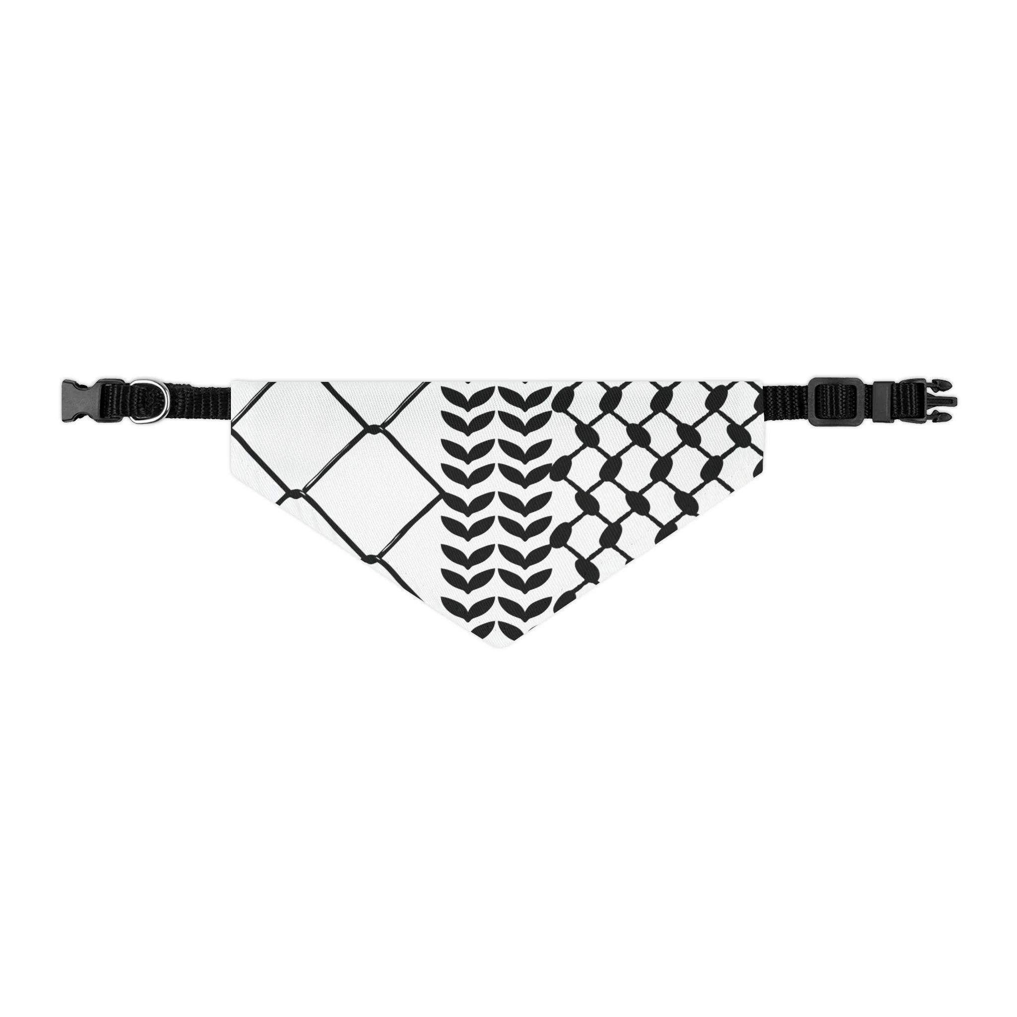 Show Your Solidarity with Our Palestinian Keffiyeh Pet Bandana Collar