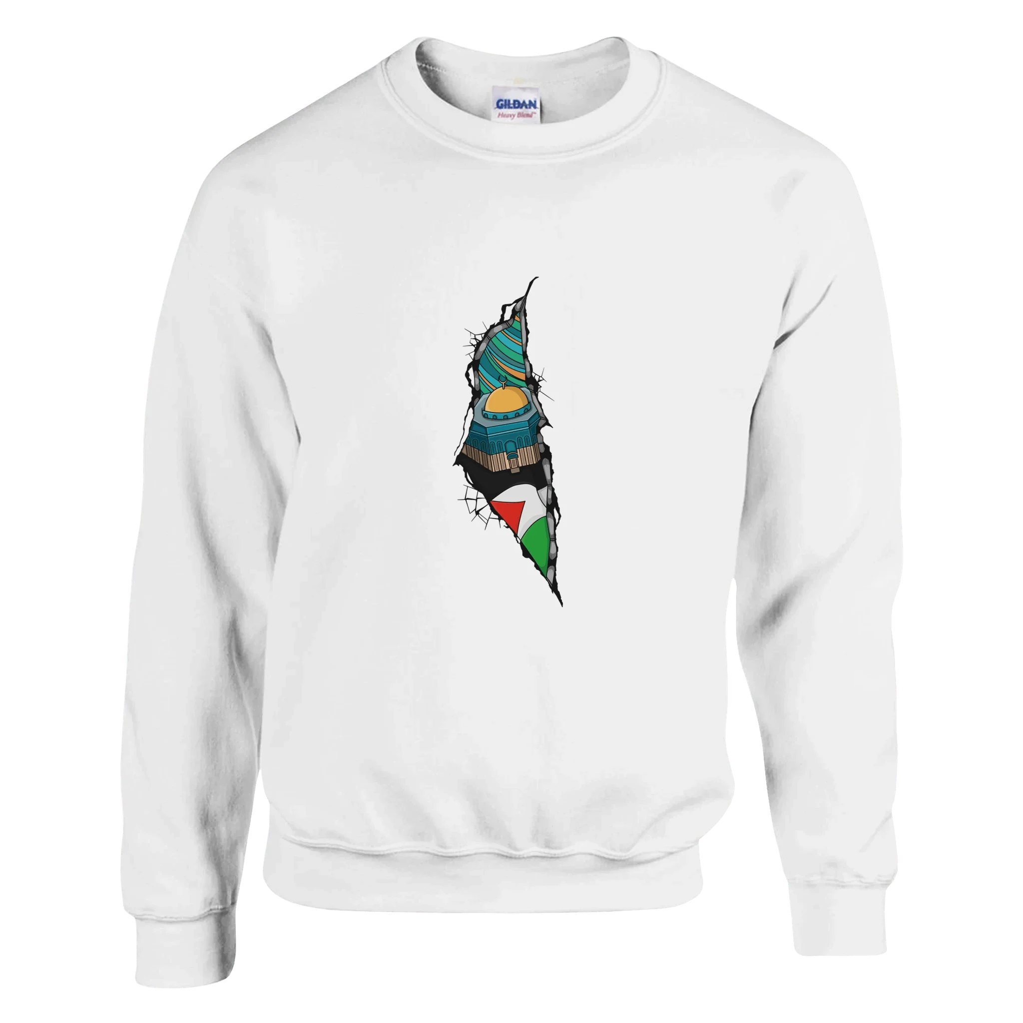 Rooted in Resilience: Palestine Map Tee for Strength Unisex Sweatshirt