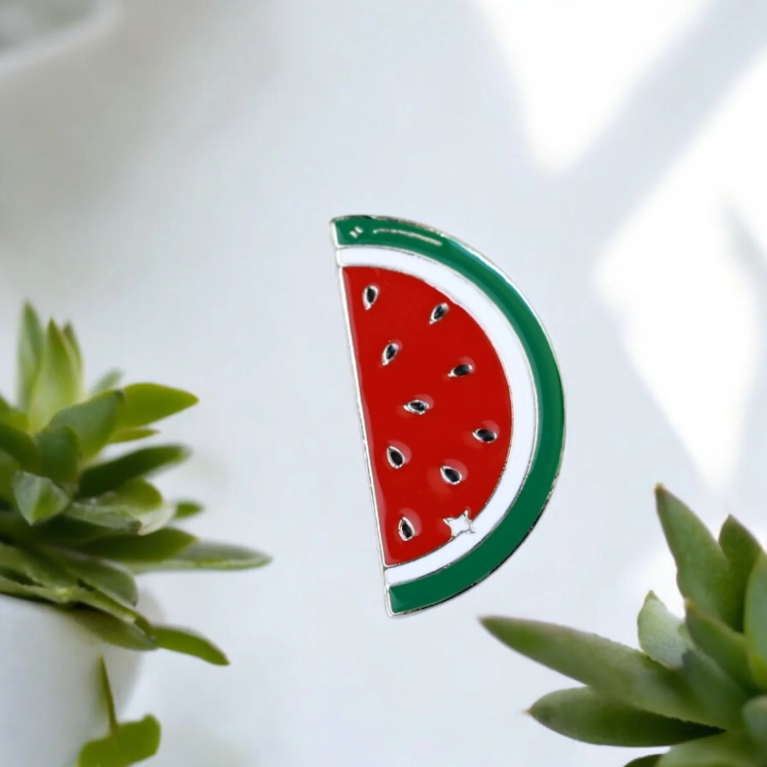 Palestine Map & Watermelon pin badge