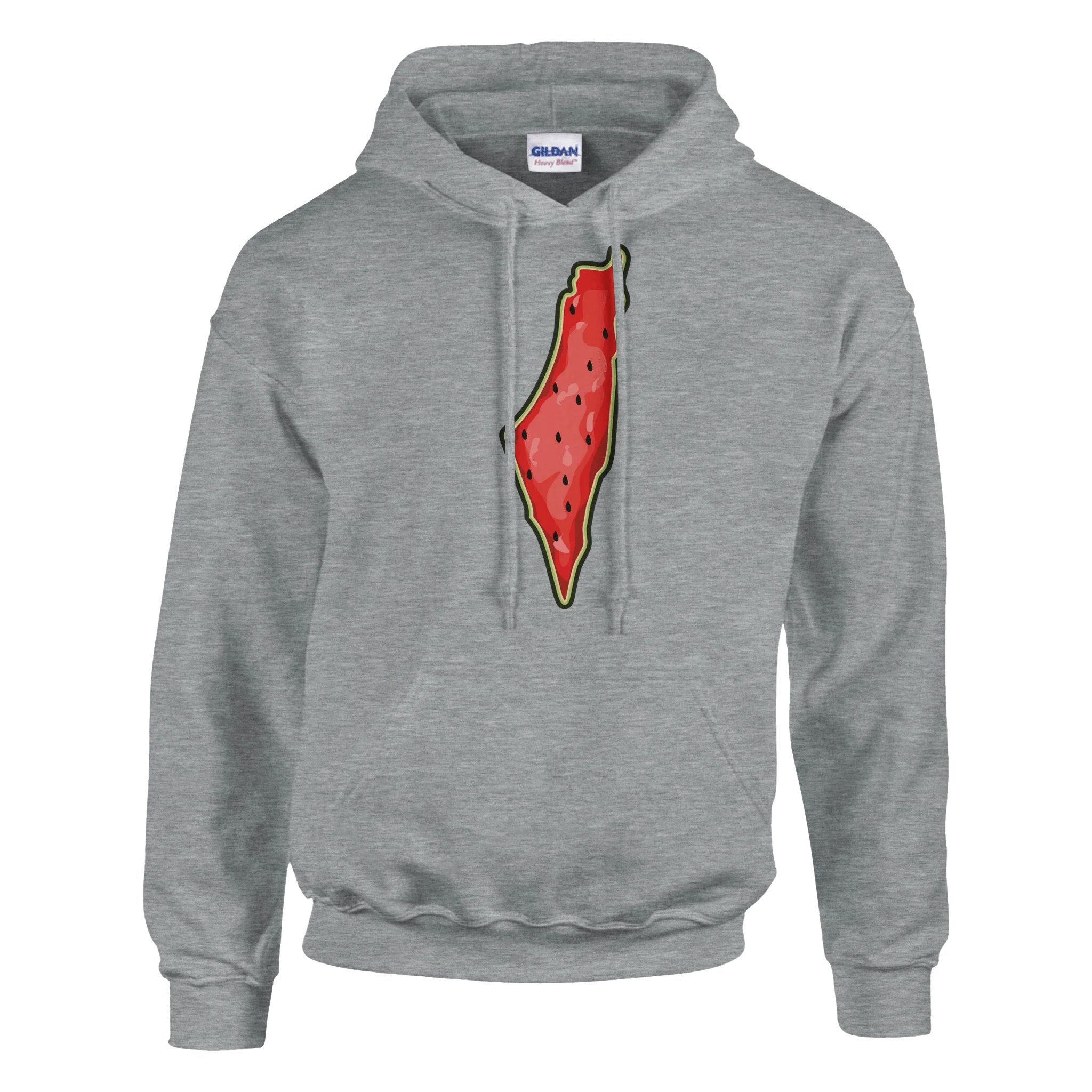 Unisex Palestine Map Watermelon Hoodie
