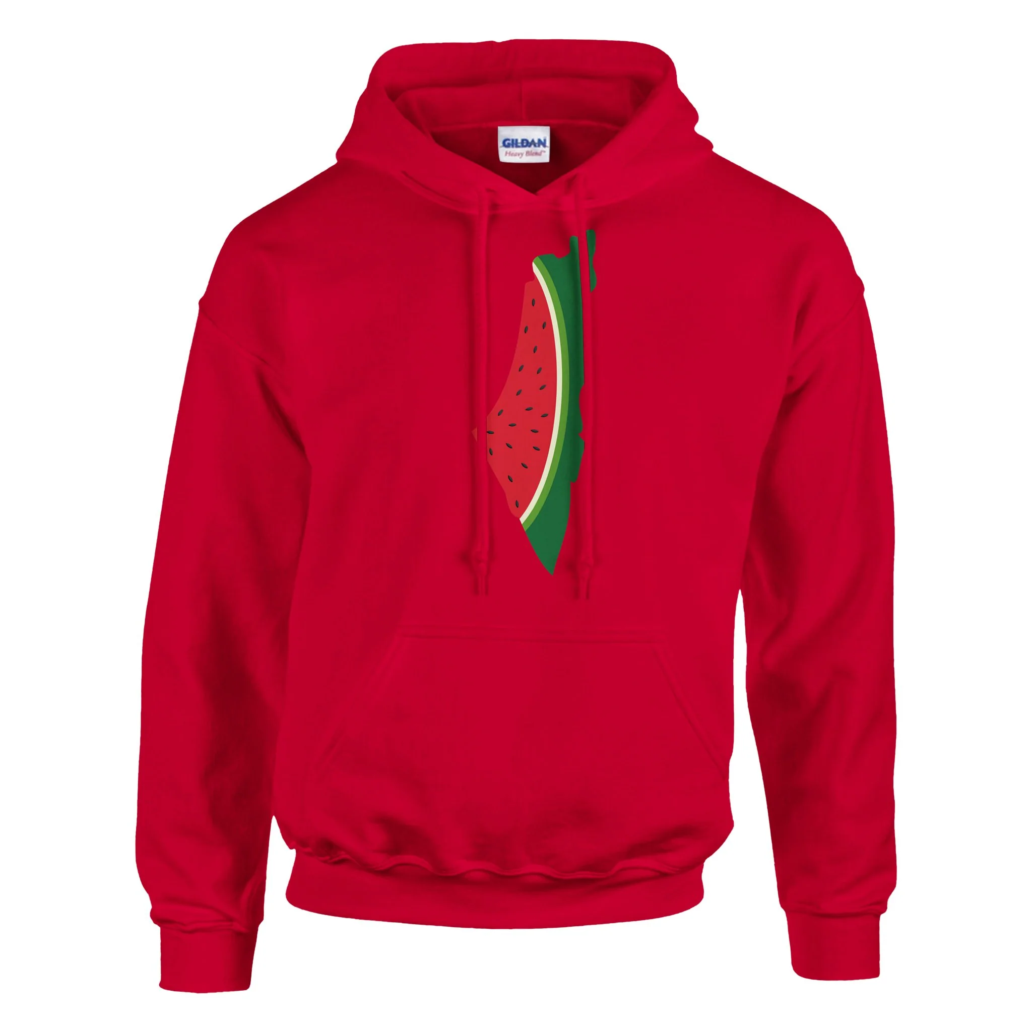 Unisex The Palestine Map & Watermelon Hoodie